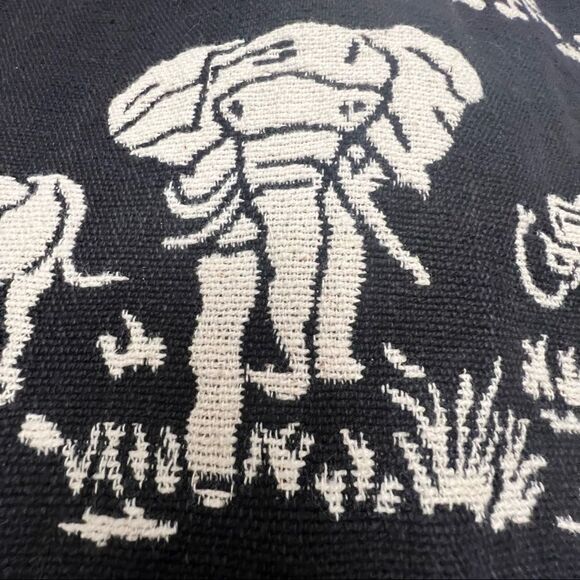 Vintage New Identity Elephant & Giraffe Safari Print Tapestry Jacket - Picture 5 of 13